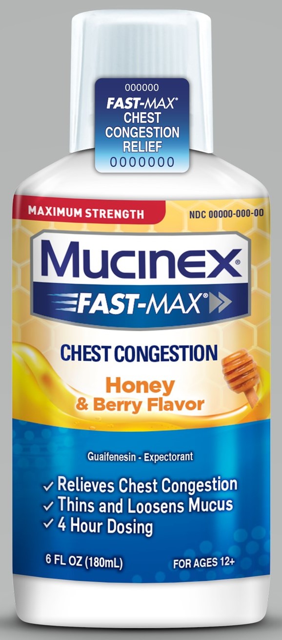 MUCINEX® FAST-MAX® Chest Congestion Liquid - Honey & Berry (Discontinued)